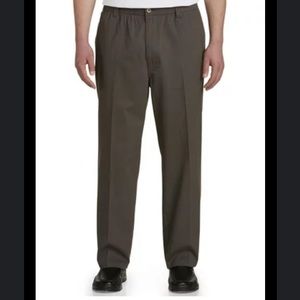 Mens Size 36 Calvin Dress Pants Pleated Front Casual Slacks Dark Green Formal